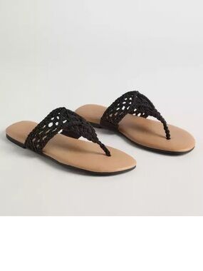 NWOT TORRID Women's Black Macramé Sandals